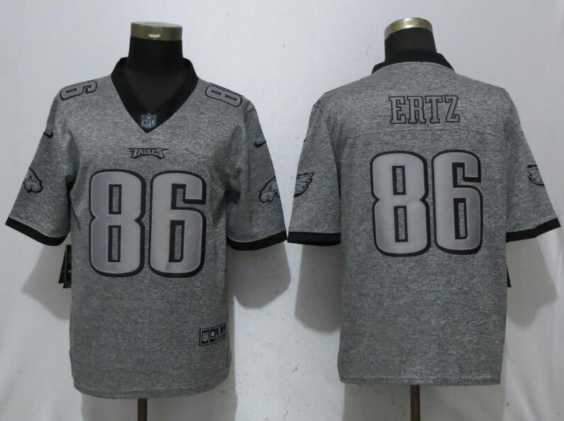 Men Philadelphia Eagles #86 Ertz Gray Vapor Untouchable Stitched Gridiron Limited Nike NFL Jerseys